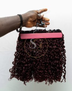 SDD PIXIE CURL (CHINESE) GRADE 12A (IN BUNDLES PRICE PER 100G) DARK BURGUNDY