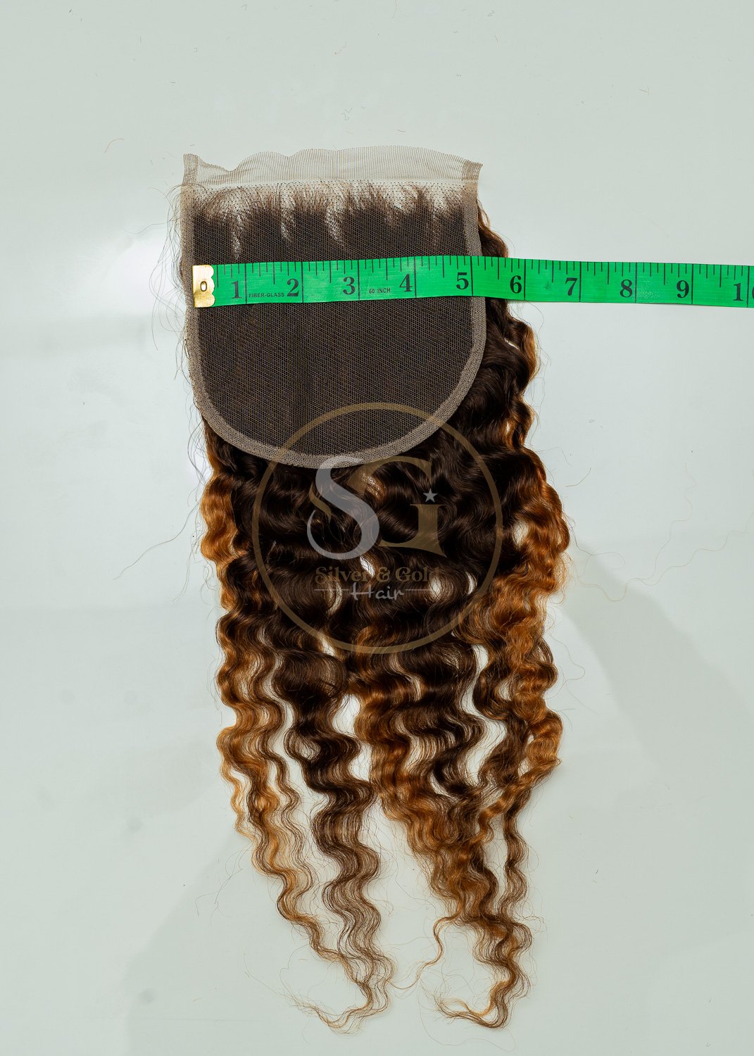 BURMESE CURL 5X5 CLOSURE- PIANO COLOUR P4/30- CHINESE HAIR - Image 2