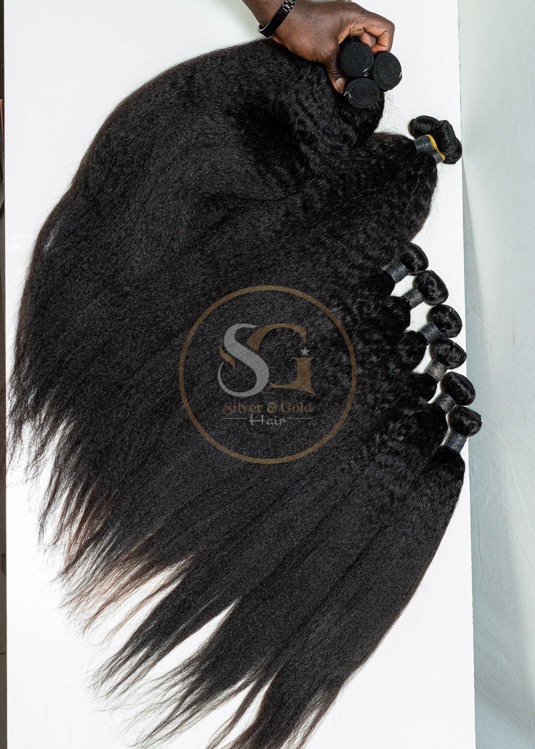 CHINESE DD HUMAN HAIR KINKY STRAIGHT - Image 3