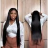 natural straight Wig Silk