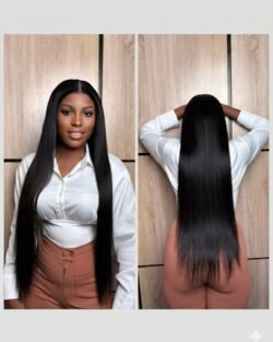 natural straight Wig Silk