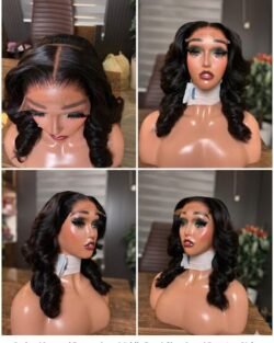 CHINESE- 5X5 LAYERED GUCCY BOUNCY, NATURAL COLOUR 1B 300GRAMS WIG