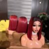 THE LUXE WIG- 12'' 2X4 RED COLOUR SDD VIETNAMESE BONE 200G UNIT