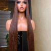 CHESTNUT COLOUR- 28'' SDD VIETNAMESE BONE STRAIGHT 300G WIG.