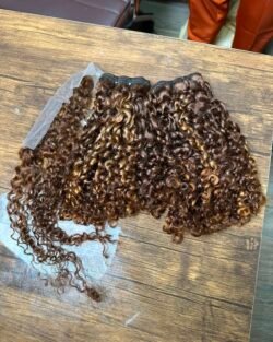 CHINESE- 14'' DD PIXIE CURL (PIANO COLOUR P4/30) 200GRAMS WITH 2X4 CLOSURE