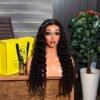 LUXURY DEEP WAVE 4X4 CLOSURE WIG 300GRAMS, READY TO WEAR.