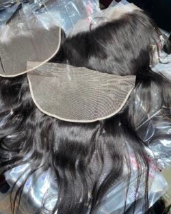 13X6 KOREAN LACE- HUMAN HAIR STRAIGHT FRONTAL NATURAL COLOUR (SILKY STRAIGHT)